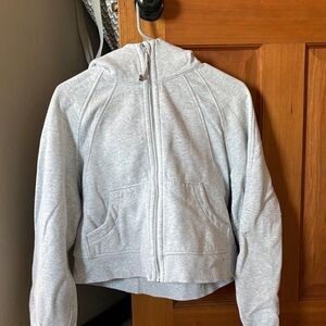 lululemon athletica Light Gray Zip Hoodie
